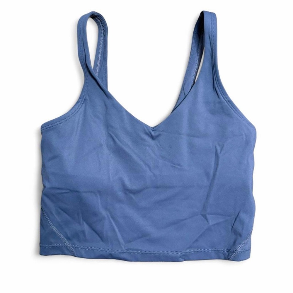 Women's Blue V-Neck Bralette